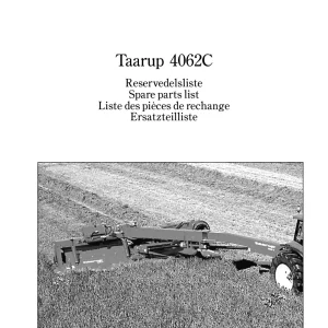 Taarup 4062C Mower Parts Manual