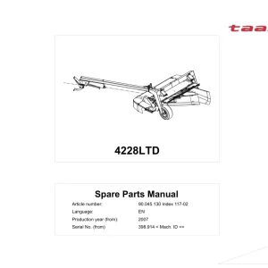 Taarup 4228Ltd 2007 Parts Manual