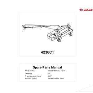 Taarup 4236Ct 2007 Parts Manual