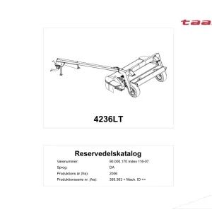 Taarup 4236Lt 2006 Parts Manual