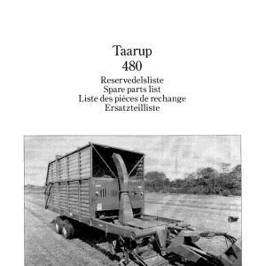 Taarup 480 Parts Manual