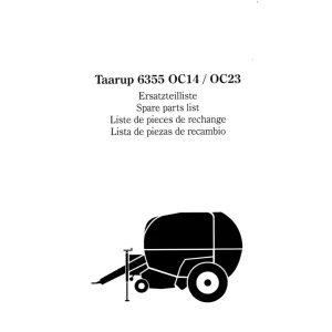 Taarup 6355 2004 Parts Manual