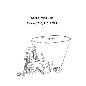 Taarup 710 712 714 2004 Parts Manual