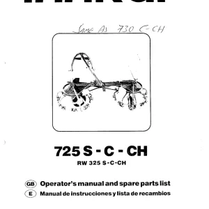 Taarup 725S Parts Manual