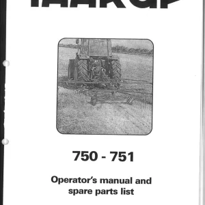Taarup 750 751 Parts Manual