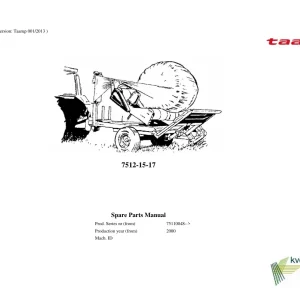 Taarup 7512 7515 7517 2000 Parts Manual