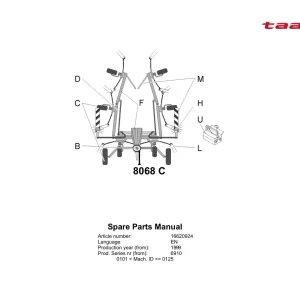Taarup 8068C 1999 Parts Manual