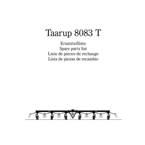 Taarup 8083 2003 Parts Manual