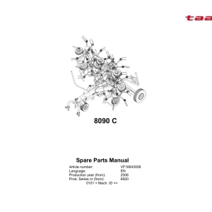Taarup 8090C 2006 Parts Manual