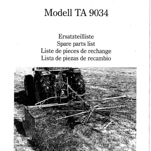 Taarup 9034 Parts Manual