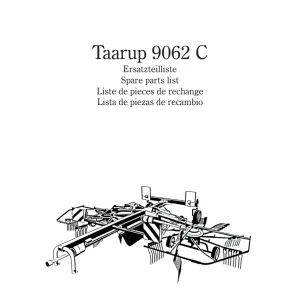 Taarup 9062 1998 Parts Manual
