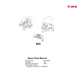 Taarup Bio 2002 Parts Manual