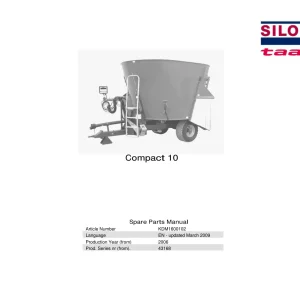 Taarup 10 2006 Parts Manual