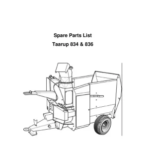 Taarup Kd834 Kd836 Parts Manual