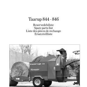 Taarup Kd844 Kd846 Parts Manual