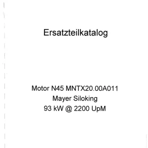 Taarup N45 93Kw Parts Manual