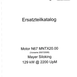 Taarup N67 129Kw Parts Manual
