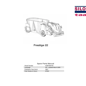 Taarup 22 2007 Parts Manual