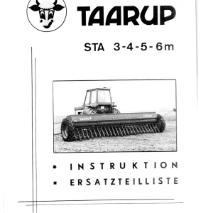 Taarup Sta3 Sta4 1985 Parts Manual