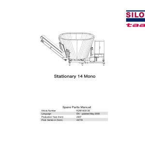 Taarup 14 2007 Parts Manual
