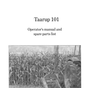 Taarup Ta101 Parts Manual