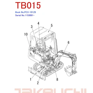 Takeuchi Tb015 Parts Manual