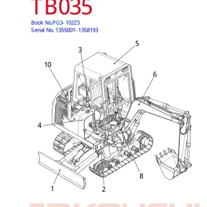 Takeuchi Tb035 Parts Manual