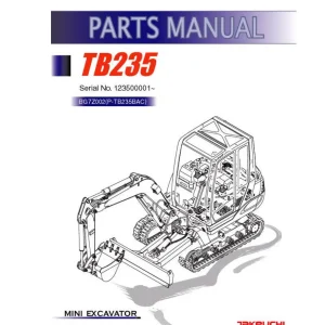 Takeuchi Tb235 Parts Manual