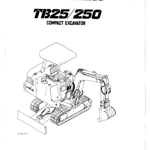 Takeuchi Tb25 250 Parts Manual