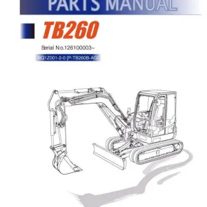 Takeuchi Tb260 Parts Manual