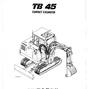 Takeuchi Tb45 Parts Manual