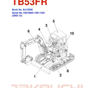 Takeuchi Tb53Fr Parts Manual