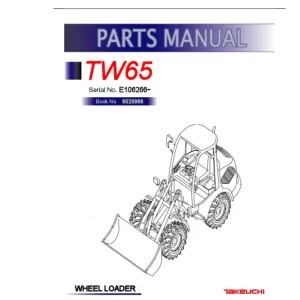 Takeuchi Tw65 Parts Manual