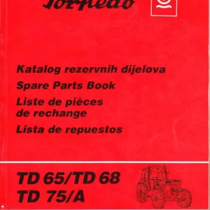 Agri Torpedo Td65 Td68 Td75A Parts Manual