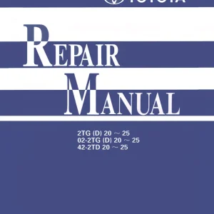 Toyota 2 Tg 20 25 Service Manual