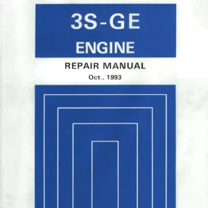 Toyota 3S Ge Service Manual