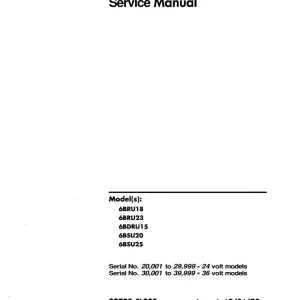 Toyota 6Bru18 23 6Bdru15 6Bsu20 25 1998 Service Manual