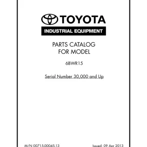 Toyota 6Bwr15 2013 Parts Manual