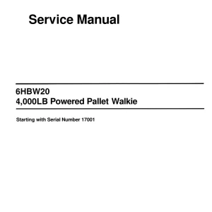 Toyota 6Hbw20 Service Manual