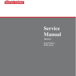 Toyota 7Bpue15 2005 Service Manual