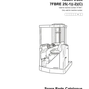 Toyota 7Fbre25 2005 Parts Manual