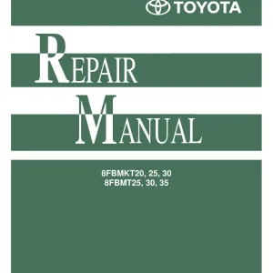 Toyota 8Fbmkt 8Fbmt 20 25 30 35 Service Manual