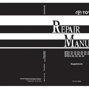 Toyota 8Fgu 8Fdu 8Fgcu 15 18 20 25 30 32 Service Manual