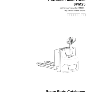 Toyota 8Pm25 2008 Parts Manual
