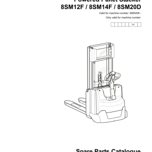 Toyota 8Sm 12F 14F 20D 2008 Parts Manual