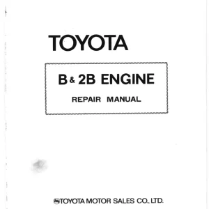 Toyota B 2B Service Manual