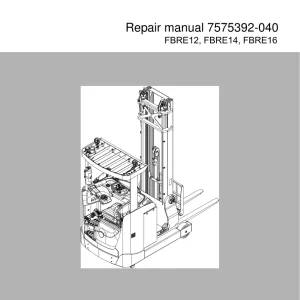 Toyota Fbre12 Fbre14 Fbre16 Service Manual