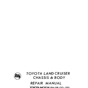 Toyota Fj Land Cruiser 1971 1971 Service Manual