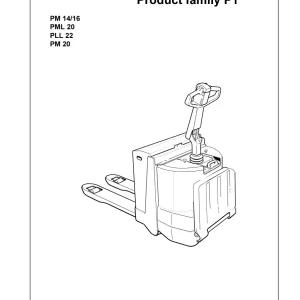 Toyota Pm14 16 Pml20 Pll22 Pm20 1999 Operators Manual