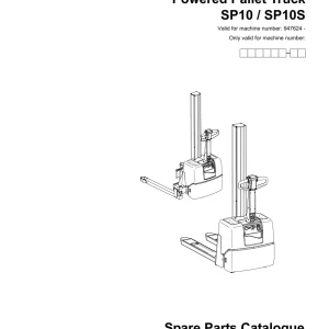 Toyota Sp10 Sp10S 2006 Parts Manual